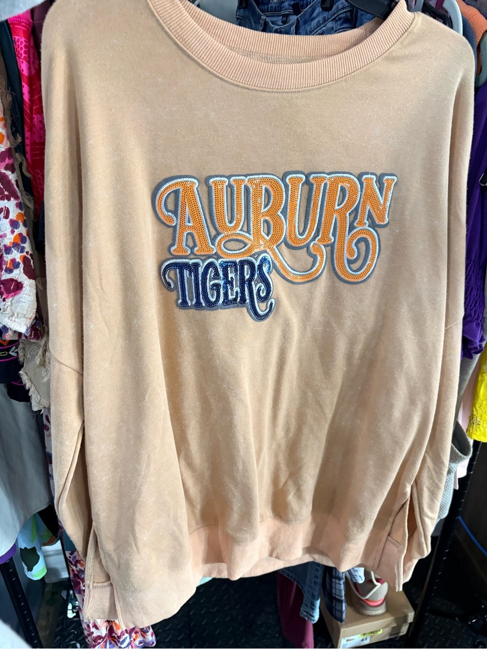 Auburn Tigers Tan Crewneck Sweatshirt